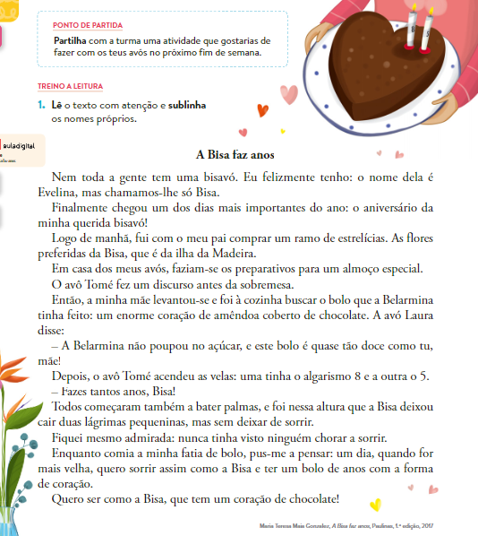 0 Acrósticos com os nomes dos avós: poesia que nasce da memória - 3ºA